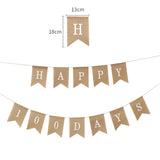 Linen Happy 100 Days Banner