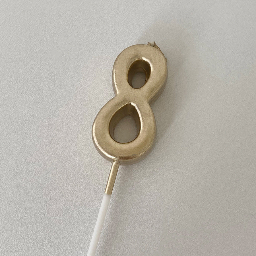 Minimalist Number candle