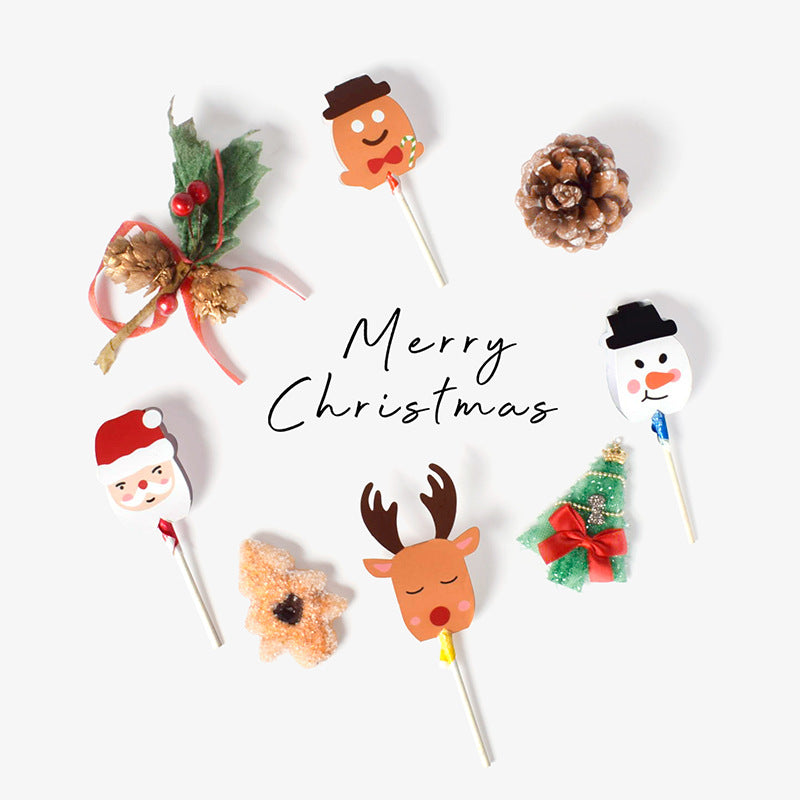 Christmas Candy Decoration Cards 5in1 for Lollipop Christmas decor 5 designs in 1 pack party event