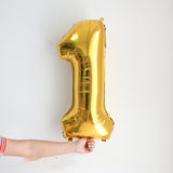 32 inch Gold Number Foil Balloon