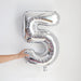 32 inch Silver Number Foil Balloon