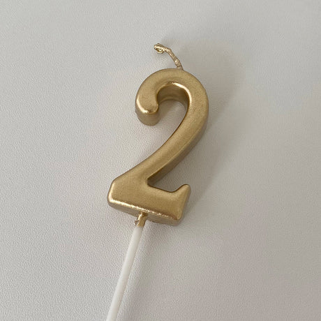 Minimalist Number candle