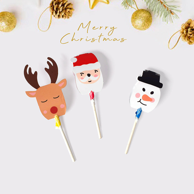 Christmas Candy Decoration Cards 5in1 for Lollipop Christmas decor 5 designs in 1 pack party event