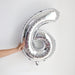 32 inch Silver Number Foil Balloon