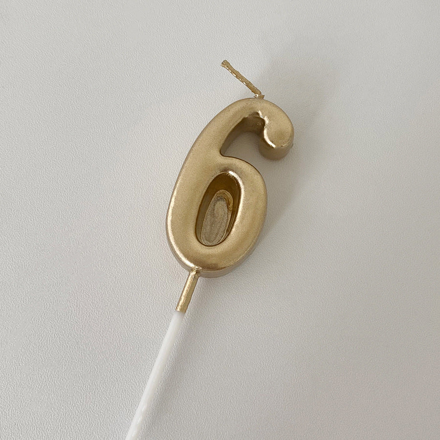 Minimalist Number candle