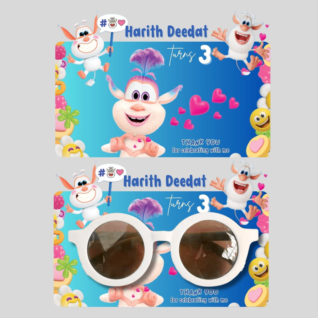 Sunglasses with Backing