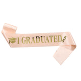 Graduation Sash (Black/Blue/White/Rose Gold)