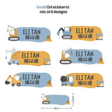 [ Sticker ] Personalised Waterproof Name Sticker Set