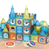 Colorful Magnetic Tiles Building Blocks