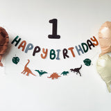 2 Lines Dino Birthday Banner Dinosaur theme