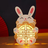 DIY Bunny Design Mid-Autumn Paper Lantern Individual