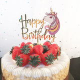 Unicorn Birthday Cake Topper