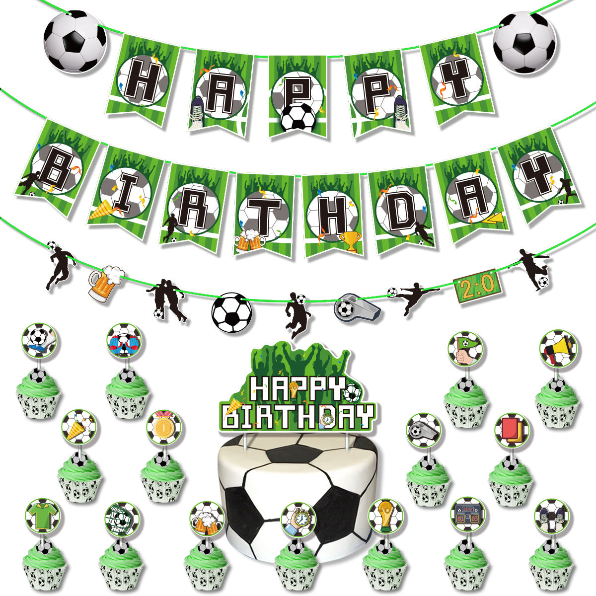 Soccer Balloon Birthday Pack