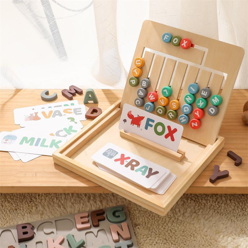 Montessori Word Math Box Training Cognitive Educational Letter Board Toys