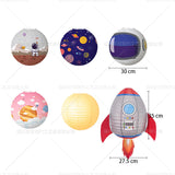 Round Paper Lantern Decoration - Outer Space Set