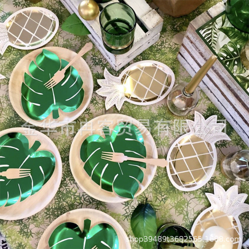 Tropical Party Disposable Plates and Napkins