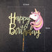 Unicorn Birthday Cake Topper