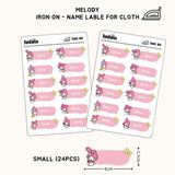 [ Iron on ] Name label