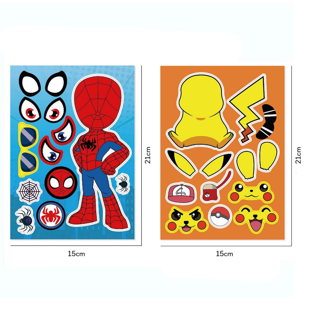 6pcs set DIY Sticker for kids