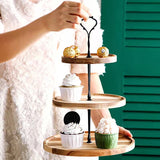 Wooden Tray 2 Tier 3 Tier Cupcake Stand