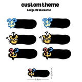 [ Sticker ] Personalised Waterproof Name Sticker Set