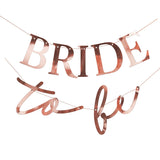 Cursive Large Font Bride to Be Banner