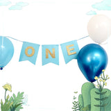 Happy Birthday Banner Blue DIY Customised Banner for Birthday party wedding event decoration