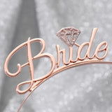Bride Tiara Headband - Rose Gold