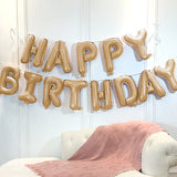 16 inch Happy Birthday Foil Balloon - Caramel