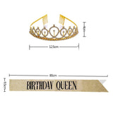 [SG Instock] Birthday Sash Birthday Crown Tiara Birthday King Queen Girl Boy Birthday Decoration