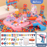 Electric Drill Toy 461pcs Set Preschool & Toddler STEM Toy