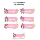Melody Personalized Name Sticker Set