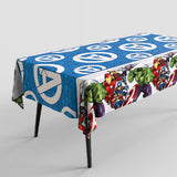 Super Hero Blue Disposable Waterproof Table Cloth