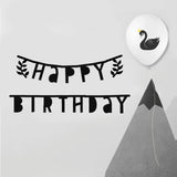 Happy Birthday Clip Banner - Black Swan