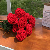 Knitted Woven Rose Handmade Flower