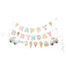 Pastel Ice Cream Happy Birthday 2 line Banner