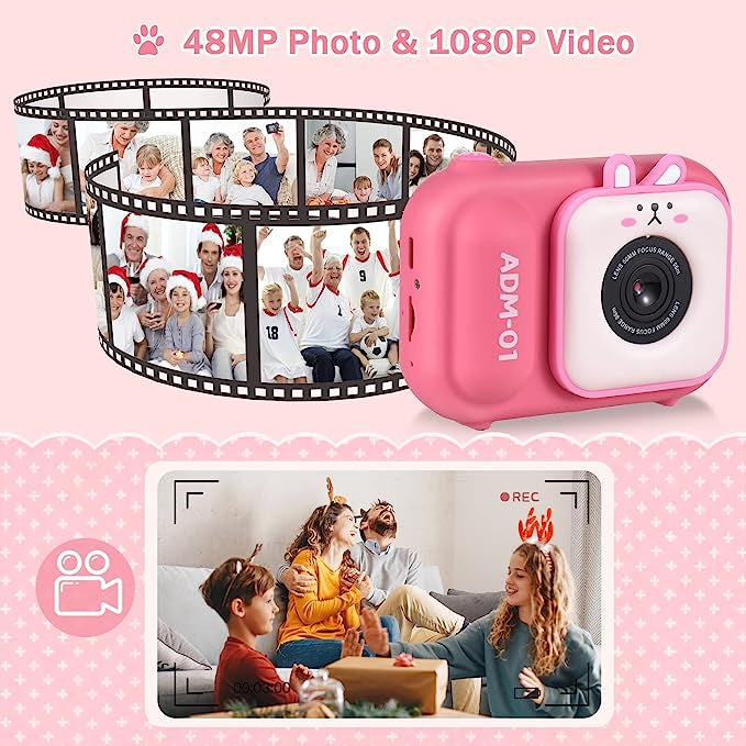 48mega Pixel Kids Camera Dual Lens 48million pixel photo 1080 Video Recording