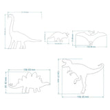 Wooden Dino Decor Wall Decoration