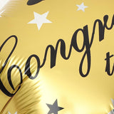 Congrats Grad Star Graduation Foil Balloon - Red