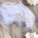 Veil with Diamond Tiara Bride To Be - Gold