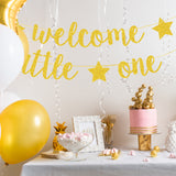 Welcome Little One Star Banner - Gold