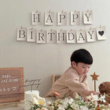 Happy Birthday Paper Banner - Brown