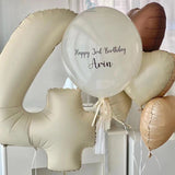 40 inch Cream Giant Number Foil Balloon