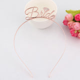 Bride Tiara Headband - Rose Gold