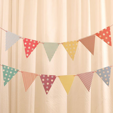 [SG Instock] Decorative Happy Birthday Banner Garland Triangle Flag Bunting for Party Decoration