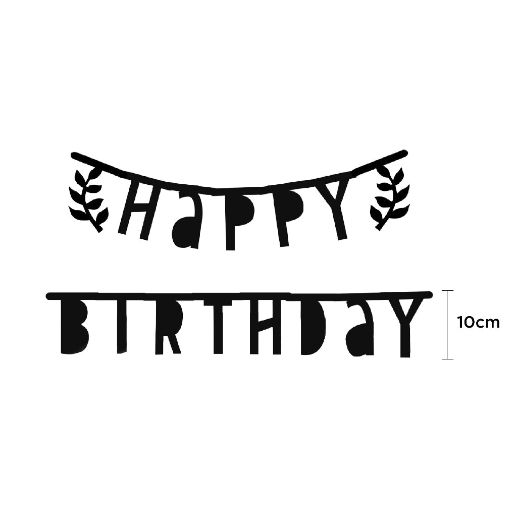 Happy Birthday Clip Banner - Macaroon