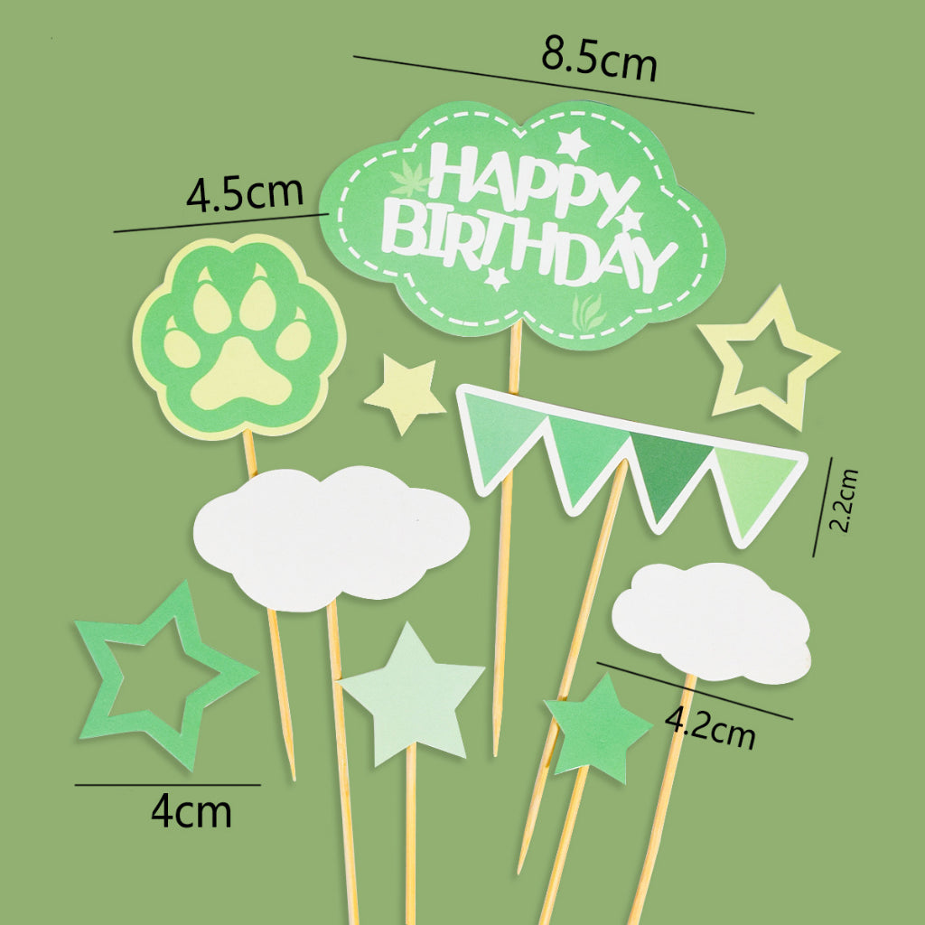 Dinosaur Jungle Safari Birthday Cake Cupcake Topper Individual