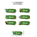 [ Sticker ] Personalised Waterproof Name Sticker Set