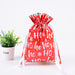 Christmas Gift Drawstring Packaging Bag Goodie