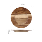 Shaped Wooden Bamboo Serving Tray Plate